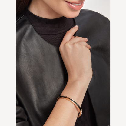 [⭐Hyrra Jewelry]ZERO 1 PINK GOLD WITH BLACK CERAMIC BRACELET