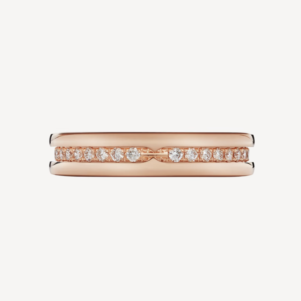 [⭐Hyrra Jewelry]ZERO 1 ONE-BAND PAVED DIAMONDS ON THE SPIRAL RING