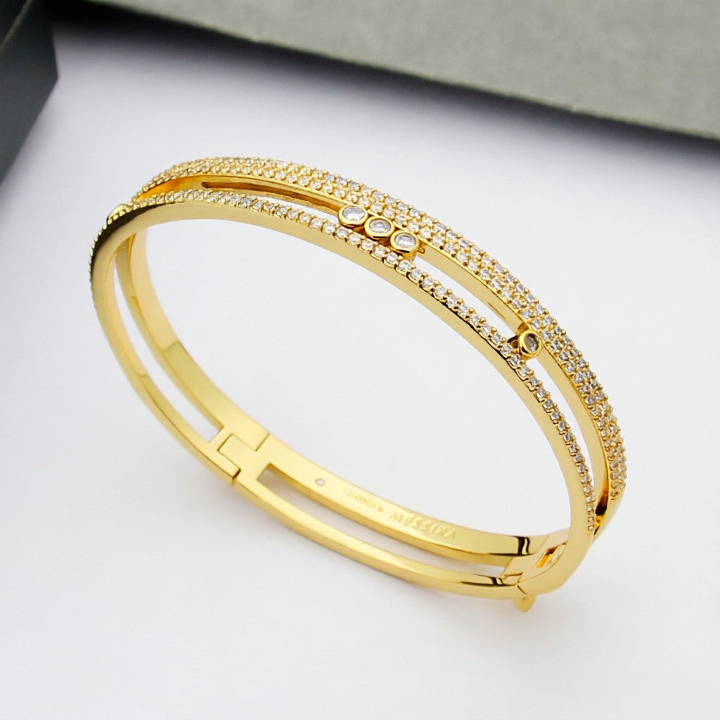 [⭐Hyrra Jewelry]Move Romane pavé bangle