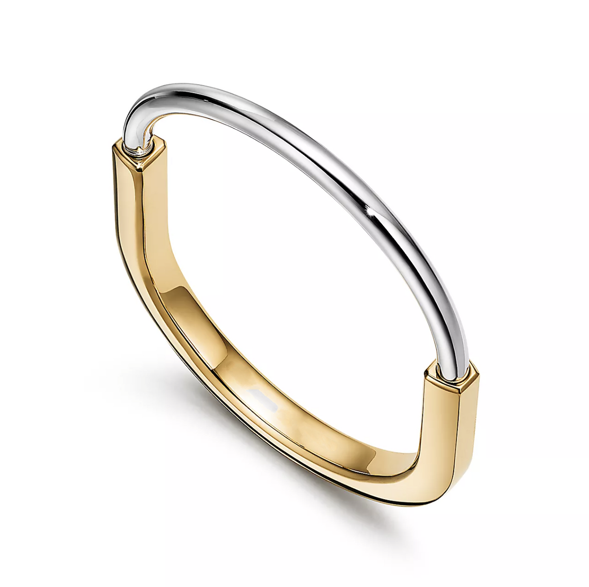 [Hyrra Jewelry]LOCK BRACELET YELLOW AND WHITE GOLD