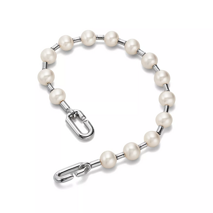 [Hyrra Jewelry]PEARL 7-8MM SILVER BRACELET