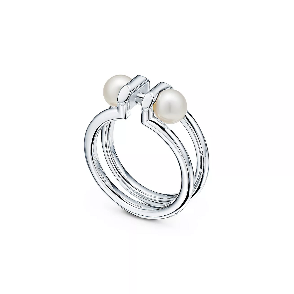 [Hyrra Jewelry]DOUBLE PEARL SILVER RING