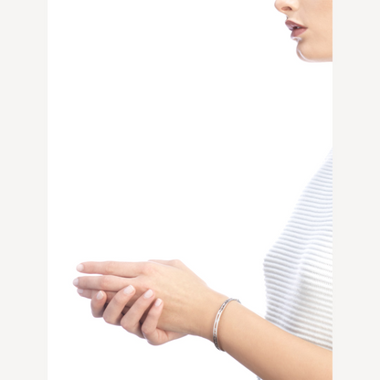 [⭐Hyrra Jewelry]ZERO 1 SPIRAL LOGO SILVER BRACELET