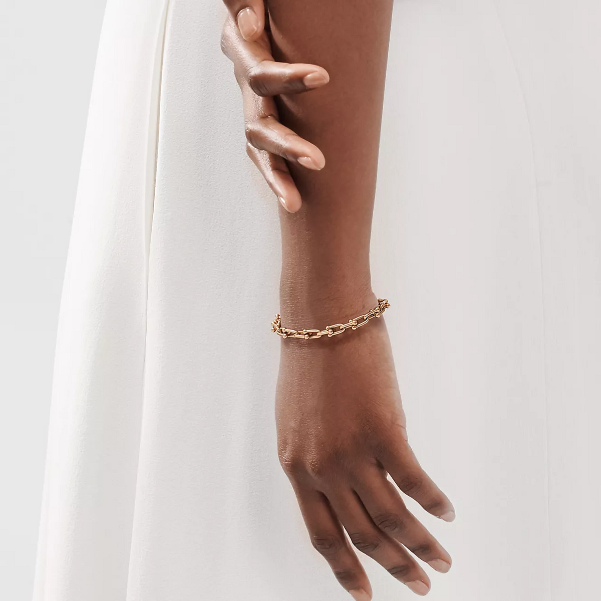 [Hyrra Jewelry]HARDWEAR SMALL LINK 26 MOTIF PINK GOLD BRACELET