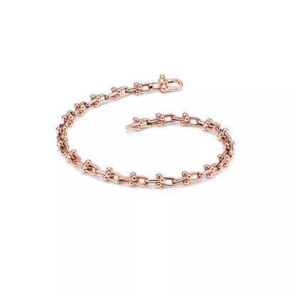 [Hyrra Jewelry]HARDWEAR MICRO LINK 44 MOTIF PINK GOLD BRACELET