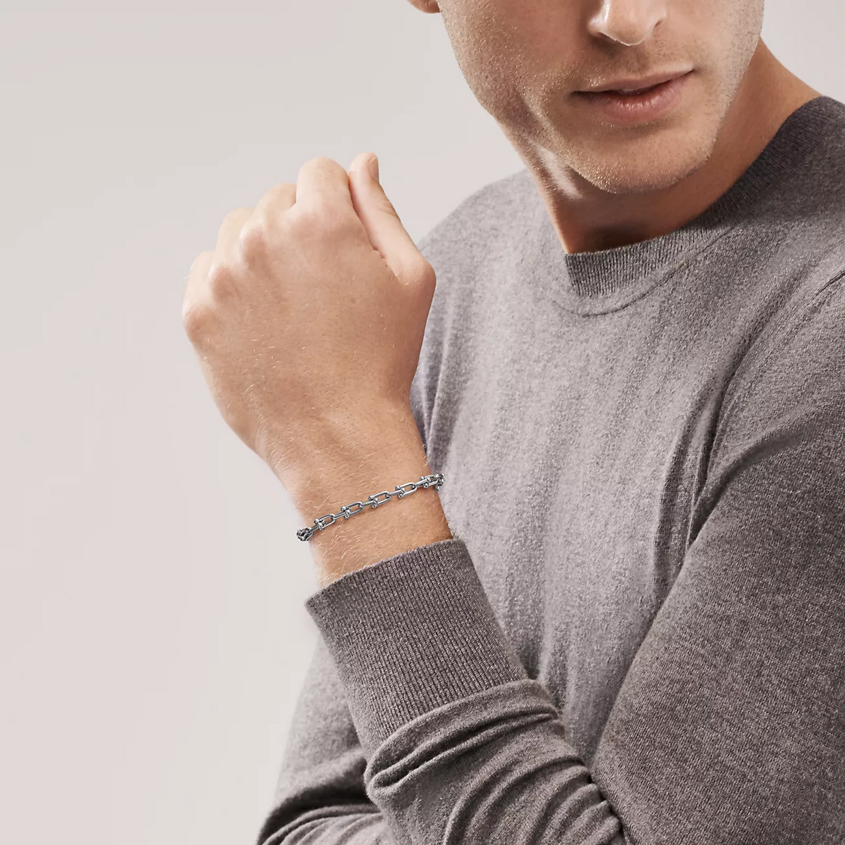 [Hyrra Jewelry]HARDWEAR SMALL LINK 26 MOTIF SILVER BRACELET