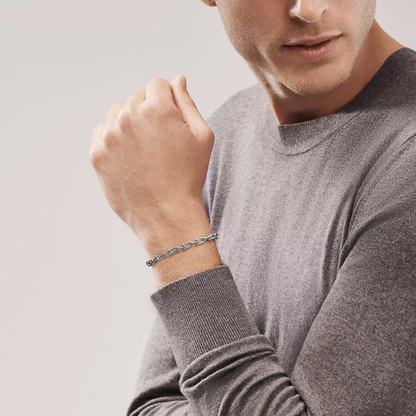[Hyrra Jewelry]HARDWEAR SMALL LINK 26 MOTIF SILVER BRACELET
