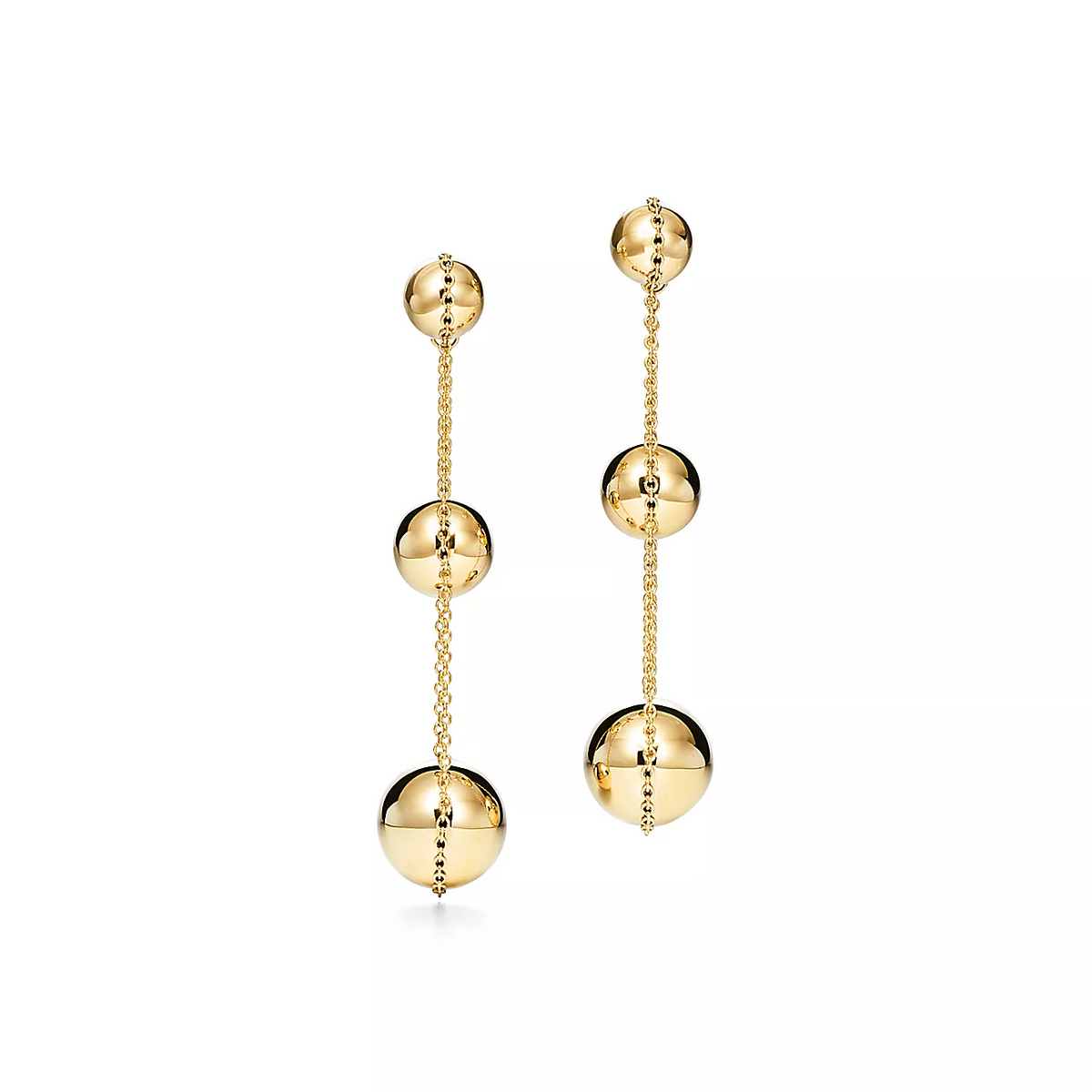 [Hyrra Jewelry]TRIPLE DROP GOLD EARRINGS