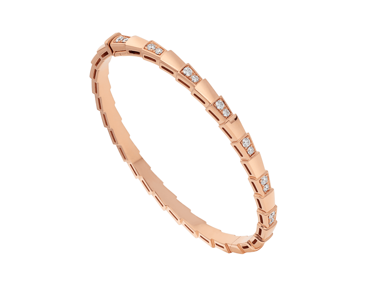 [⭐Hyrra Jewelry]SERPENTI SMALL BRACELET PINK GOLD DIAMOND
