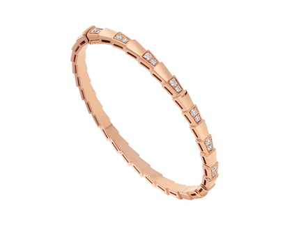[⭐Hyrra Jewelry]SERPENTI SMALL BRACELET PINK GOLD DIAMOND