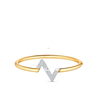 [⭐Hyrra Jewelry]VOLTE UPSITE DOWN GOLD DIAMOND BRACELET