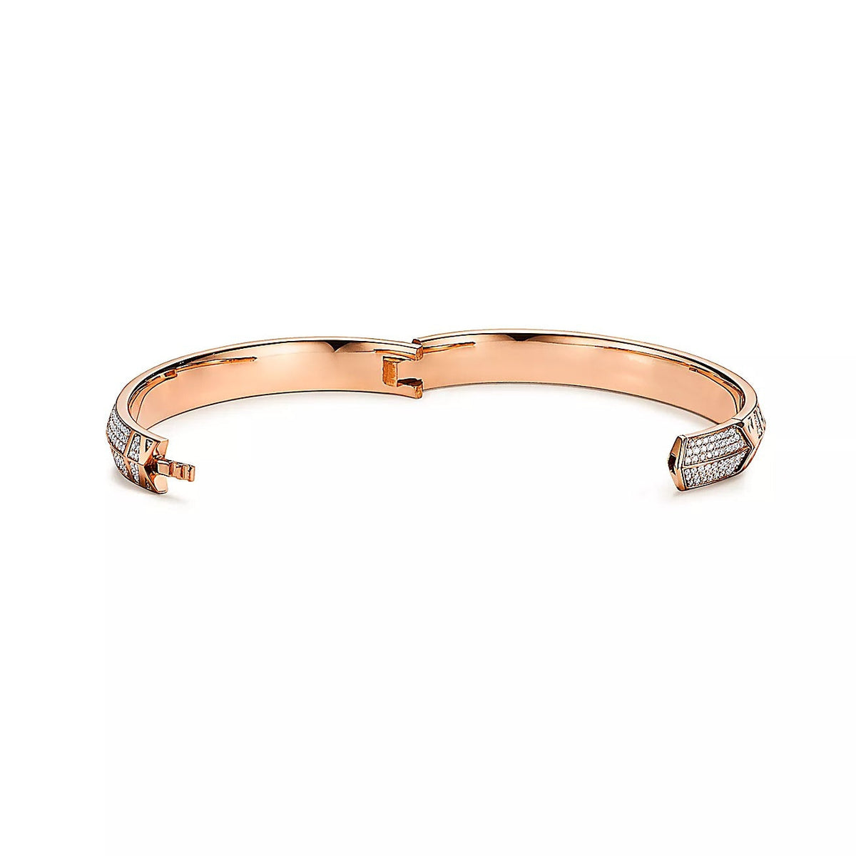 [Hyrra Jewelry]ATLAS X PINK GOLD DIAMOND PAVED BRACELET
