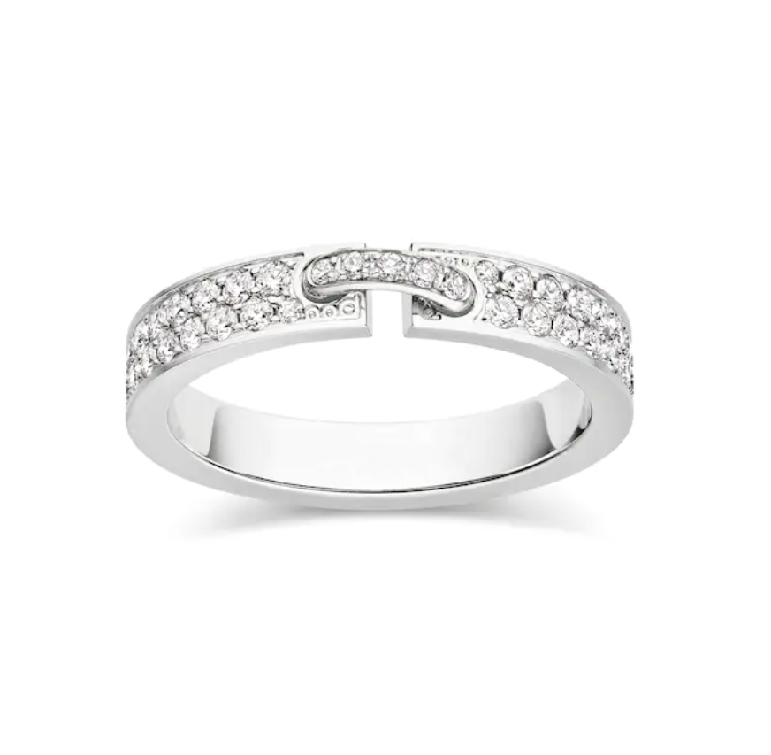 [⭐Hyrra Jewelry]ALLIANCE LIENS VIDENCE PAVED DIAMOND 4MM RING