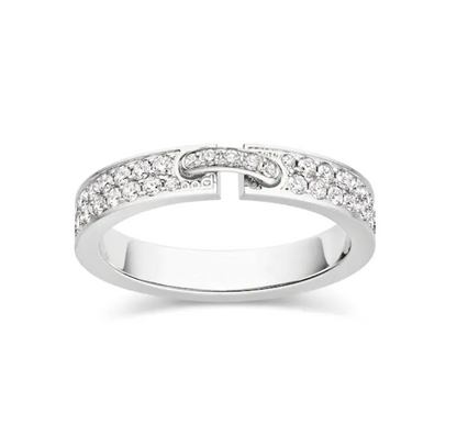 [⭐Hyrra Jewelry]ALLIANCE LIENS VIDENCE PAVED DIAMOND 4MM RING