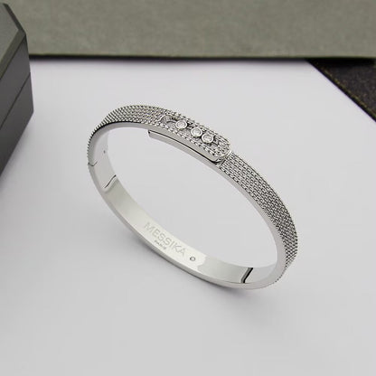 [⭐Hyrra Jewelry]Move Noa Full Pavé Diamond Bangle Bracelet