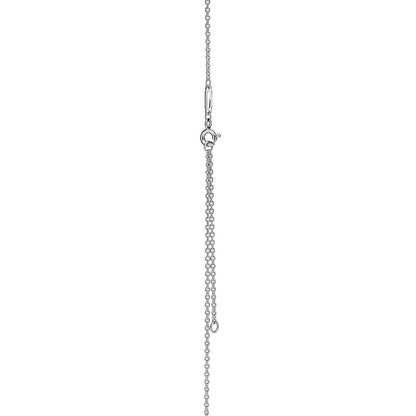 [Hyrra Jewelry]KNOT PENDANT SILVER DIAMOND NECKLACE