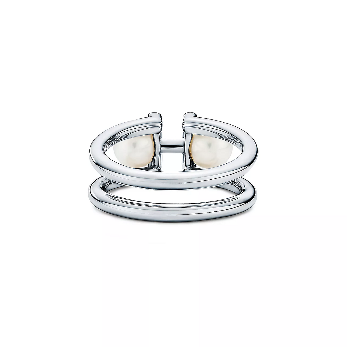 [Hyrra Jewelry]DOUBLE PEARL SILVER RING