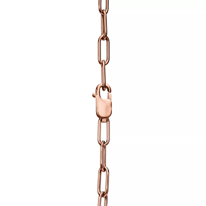 [Hyrra Jewelry]LOCK SMALL PENDANT PINK DIAMOND PINK GOLD NECKLACE
