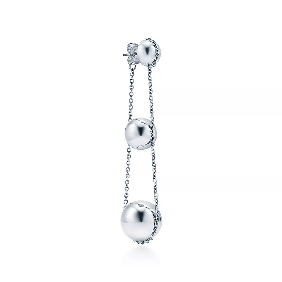 [Hyrra Jewelry]TRIPLE DROP SILVER EARRINGS