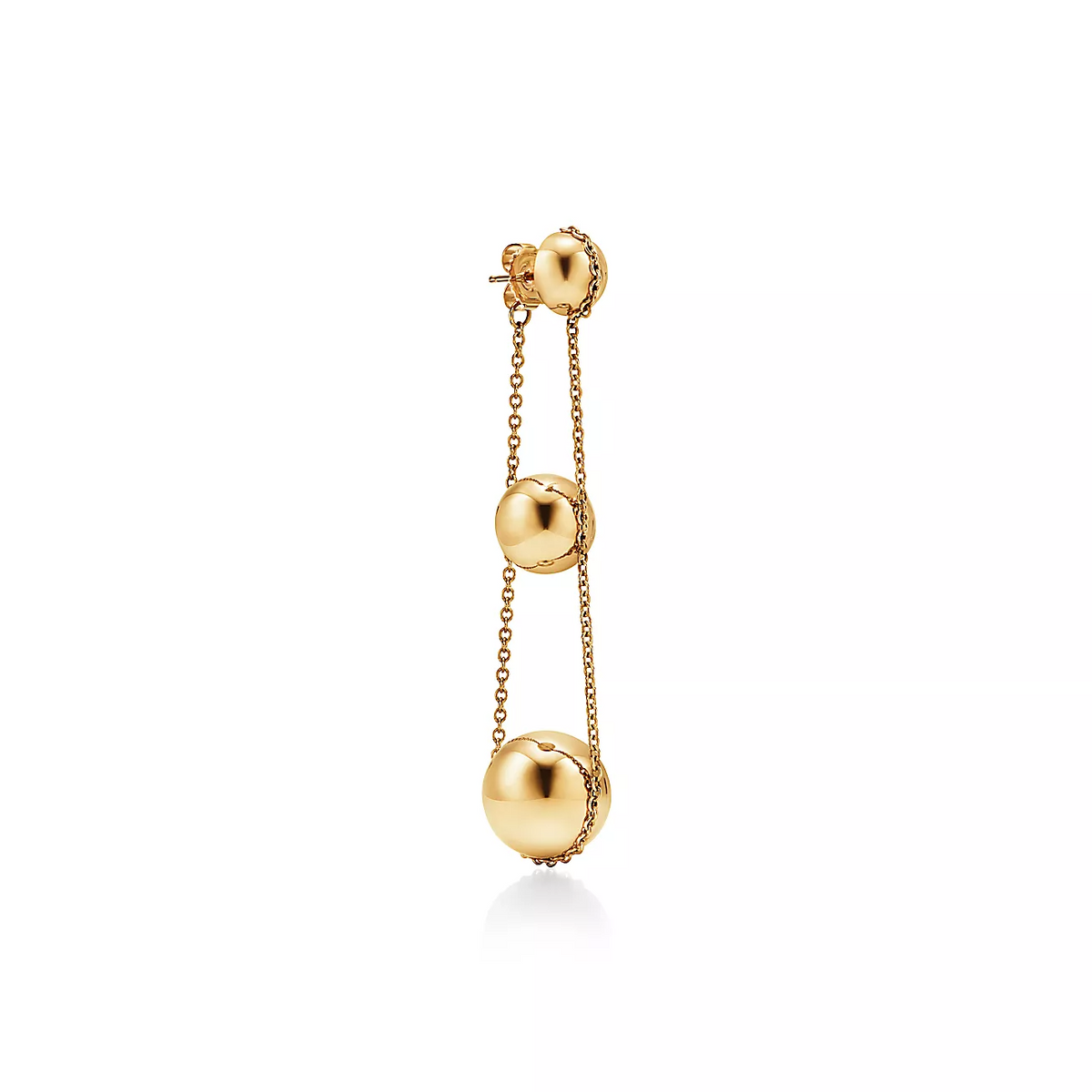 [Hyrra Jewelry]TRIPLE DROP GOLD EARRINGS