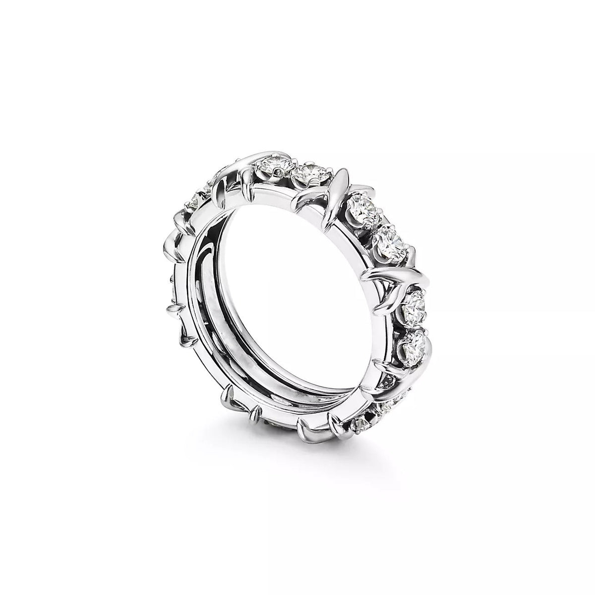 [Hyrra Jewelry]SIXTEEN STONE SILVER RING