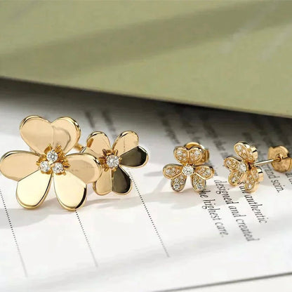 [⭐Hyrra Jewelry]CLOVER COMOS GOLD DIAMOND RING