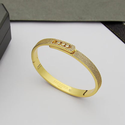 [⭐Hyrra Jewelry]Move Noa Full Pavé Diamond Bangle Bracelet