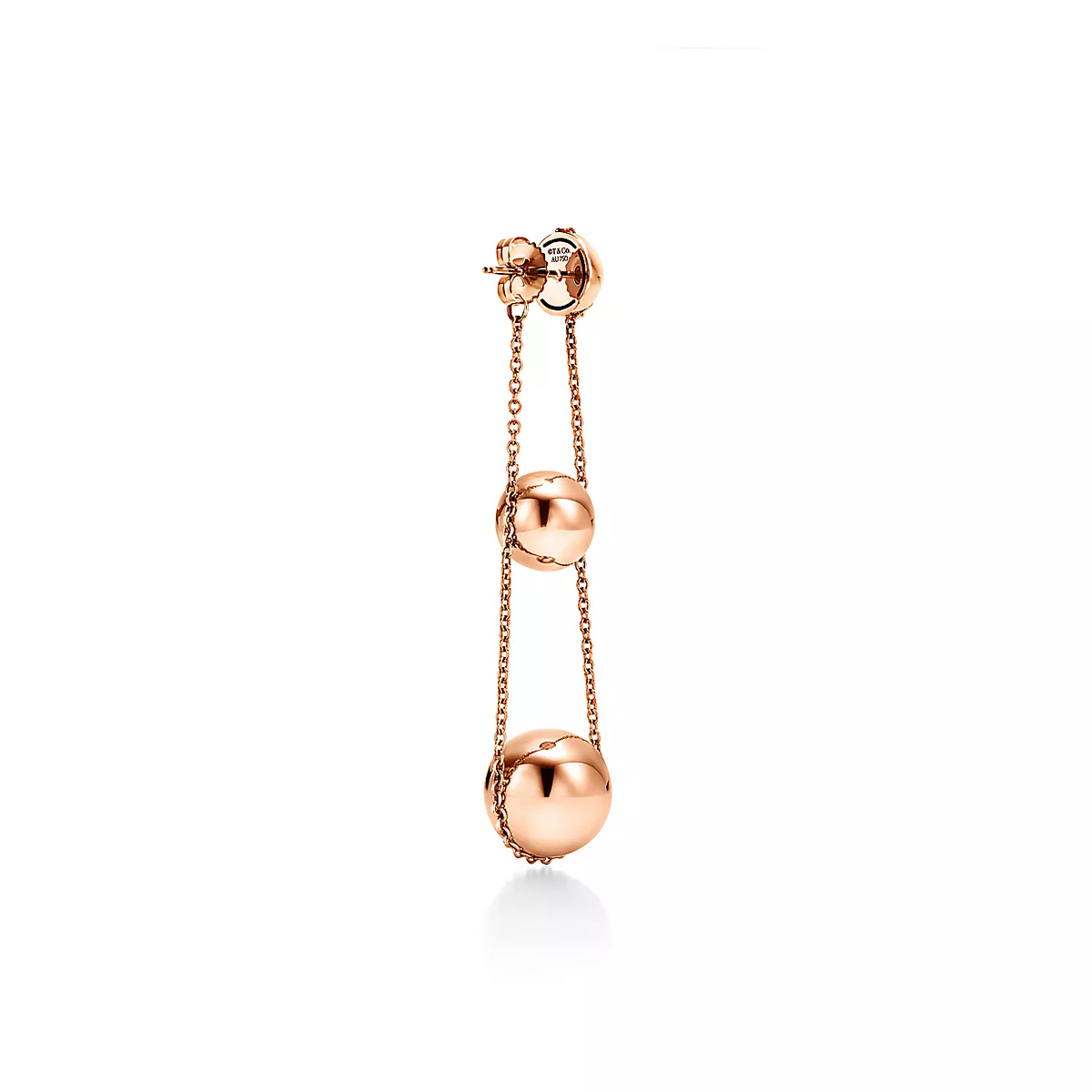 [Hyrra Jewelry]TRIPLE DROP PINK GOLD EARRINGS