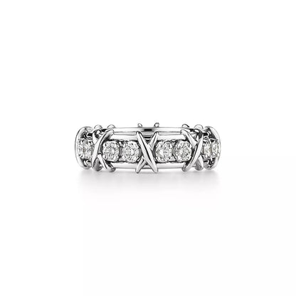 [Hyrra Jewelry]SIXTEEN STONE SILVER RING
