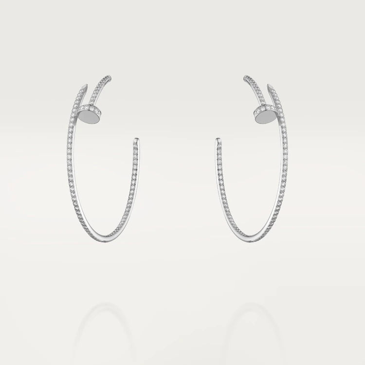 [⭐Hyrra Jewelry]JUSTE EARRINGS FULL DIAMONDS 1.8MM