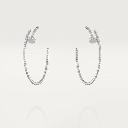 [⭐Hyrra Jewelry]JUSTE EARRINGS FULL DIAMONDS 1.8MM