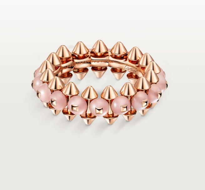 [⭐Hyrra Jewelry]CLASH ELEGANT ROSE GOLD RING FEATURING NATURAL AGATE