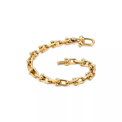 [Hyrra Jewelry]HARDWEAR SMALL LINK 26 MOTIF GOLD BRACELET