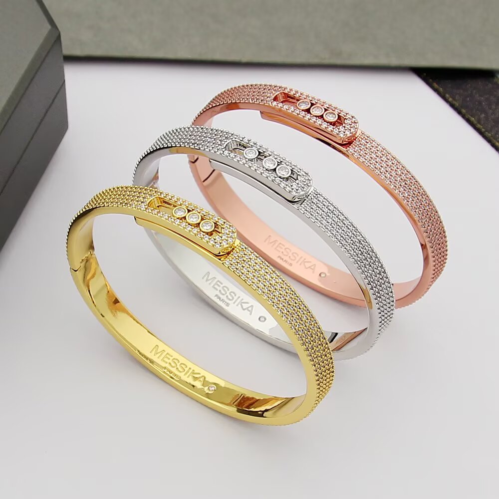 [⭐Hyrra Jewelry]Move Noa Full Pavé Diamond Bangle Bracelet