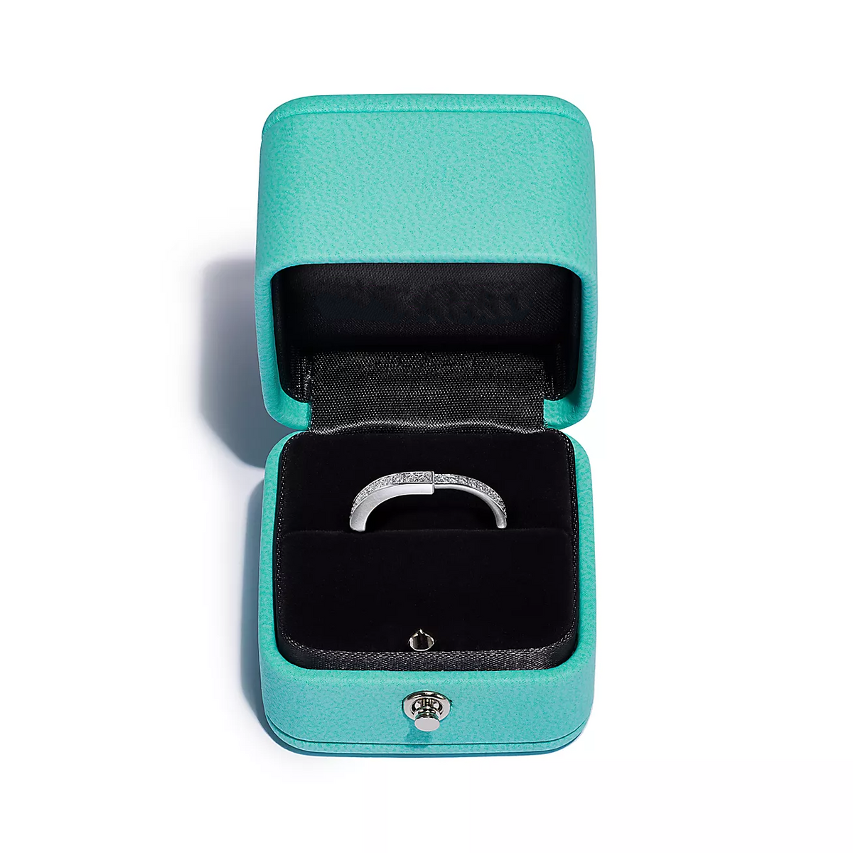 [Hyrra Jewelry]LOCK RING SILVER DIAMOND PAVED