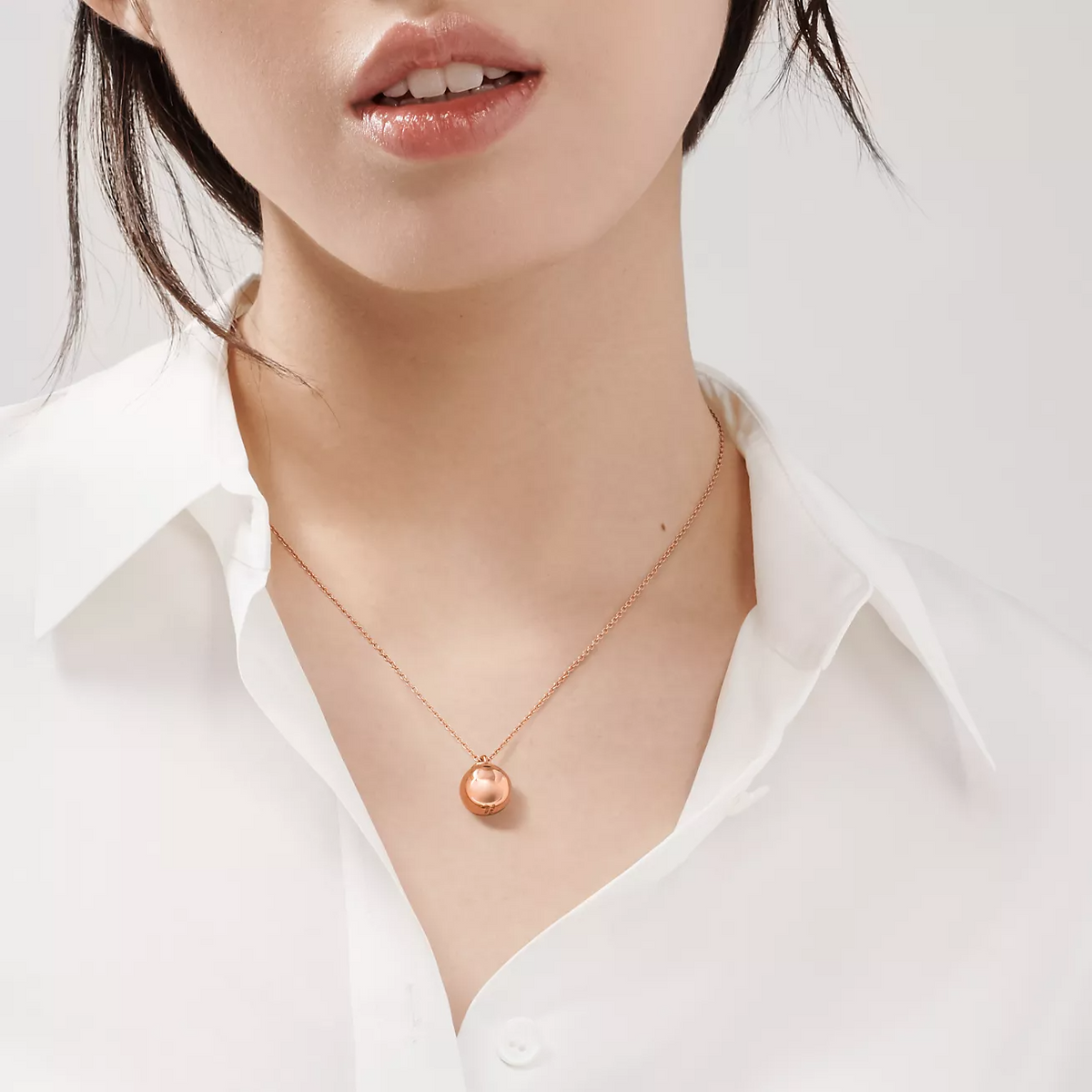 [Hyrra Jewelry]BALL PENDANT 12.75MM NECKLACE