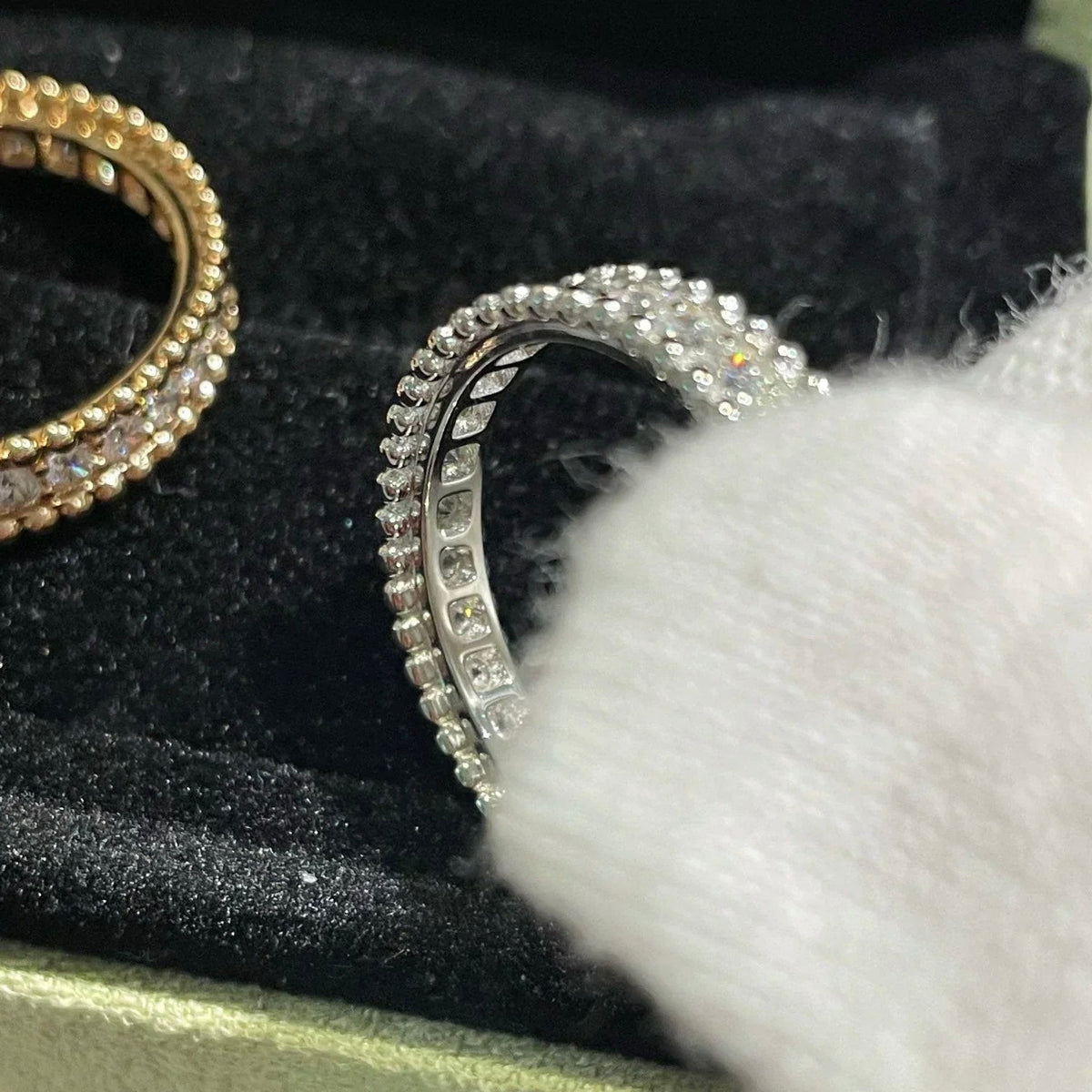 [⭐Hyrra Jewelry]PERLEE DIAMOND ROSE GOLD RING