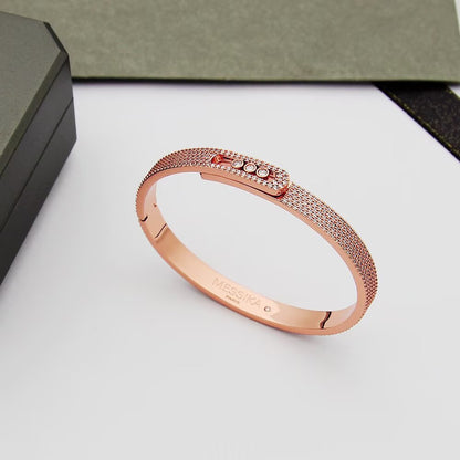 [⭐Hyrra Jewelry]Move Noa Full Pavé Diamond Bangle Bracelet