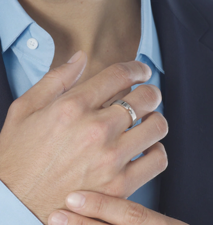 [⭐Hyrra Jewelry]ALLIANCE LIENS VIDENCE 4MM RING
