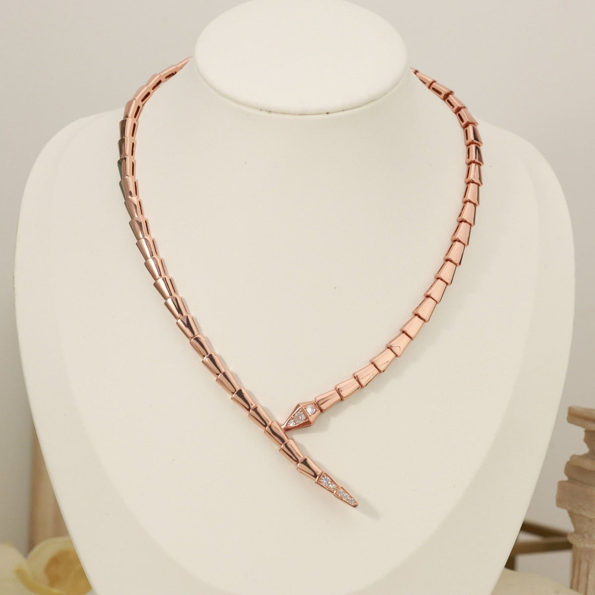 [⭐Hyrra Jewelry]NEW！SERPENT DIAMOND AT BOTH ENDS NECKLACE