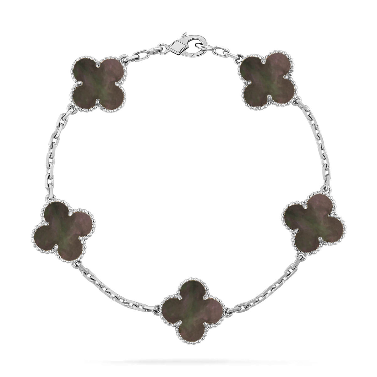 [⭐Hyrra Jewelry] CLOVER 5 MOTIF GRAY MOP BRACELET COLLECTION