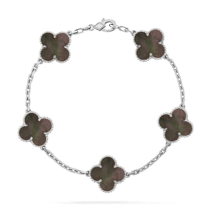 [⭐Hyrra Jewelry] CLOVER 5 MOTIF GRAY MOP BRACELET COLLECTION
