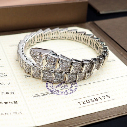 [⭐Hyrra Jewelry]SERPENTI BRACELET 8MM SILVEE DIAMOND
