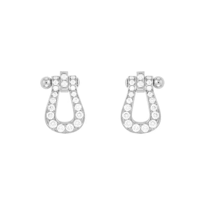 [⭐Hyrra Jewelry]FORCE 10 FULL DIAMOND STUD EARRINGS MINI MODEL