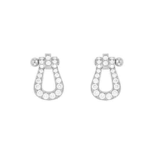 [⭐Hyrra Jewelry]FORCE 10 FULL DIAMOND STUD EARRINGS MINI MODEL