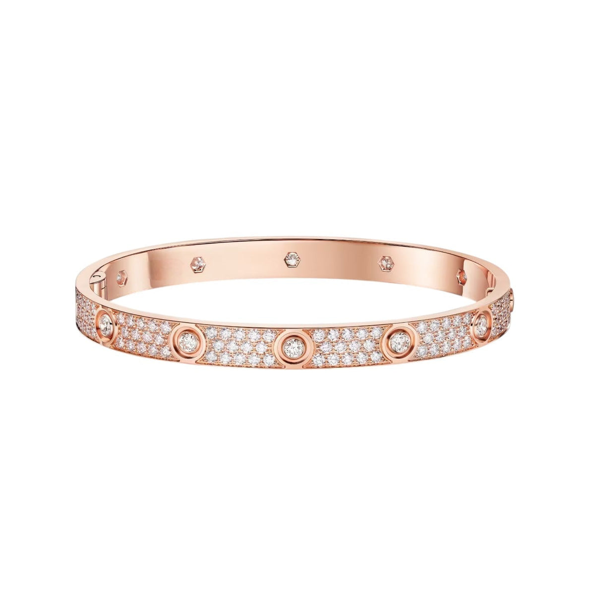 [⭐Hyrra Jewelry]LOVE BRACELET 6.1MM DIAMOND-PAVED 10 BIG DIAMONDS