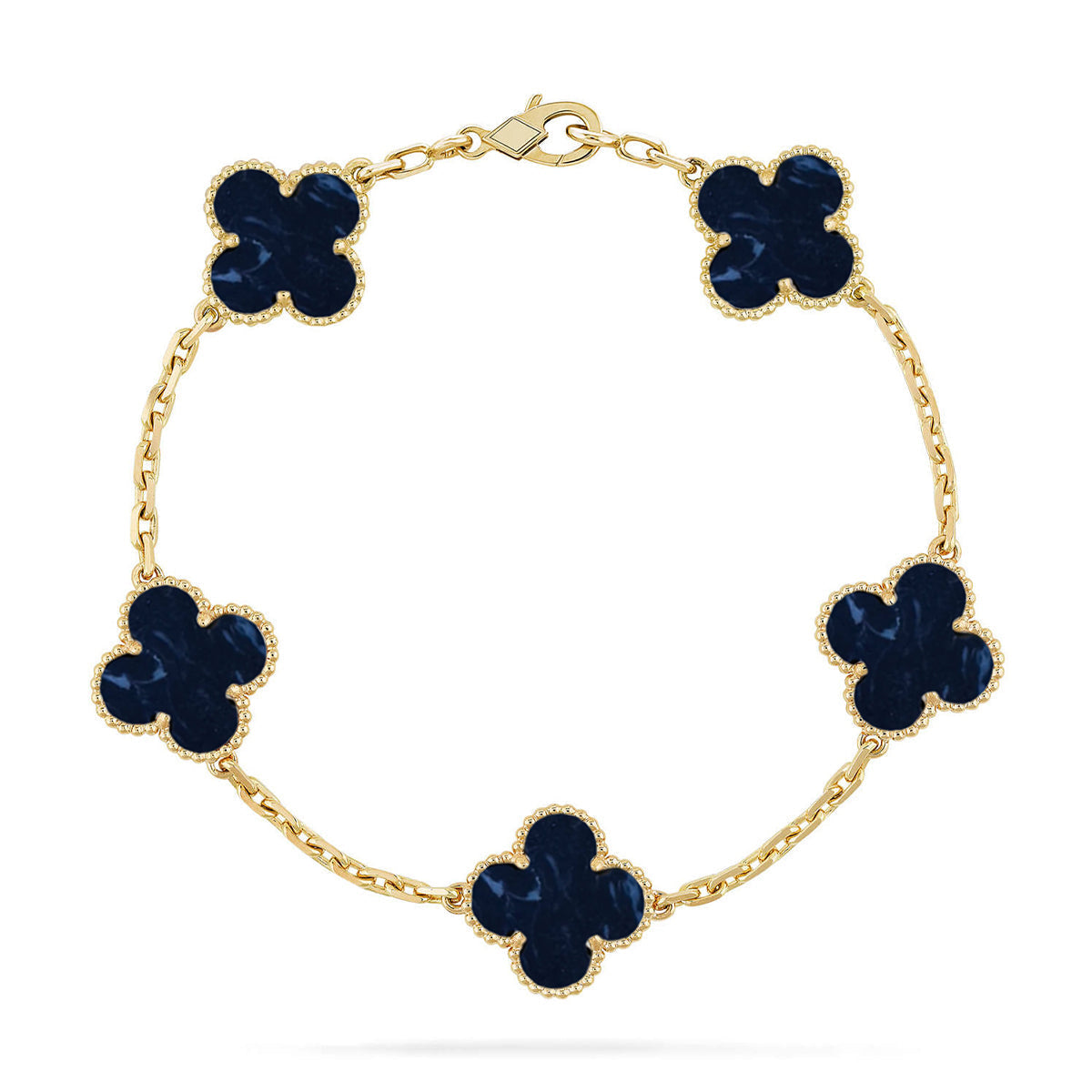 [⭐Hyrra Jewelry]CLOVER 5 MOTIF PIETERSITE BRACELET COLLECTION