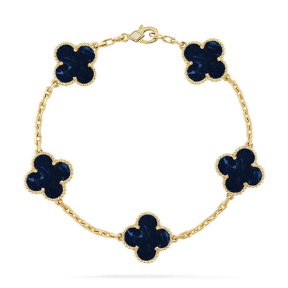 [⭐Hyrra Jewelry]CLOVER 5 MOTIF PIETERSITE BRACELET COLLECTION