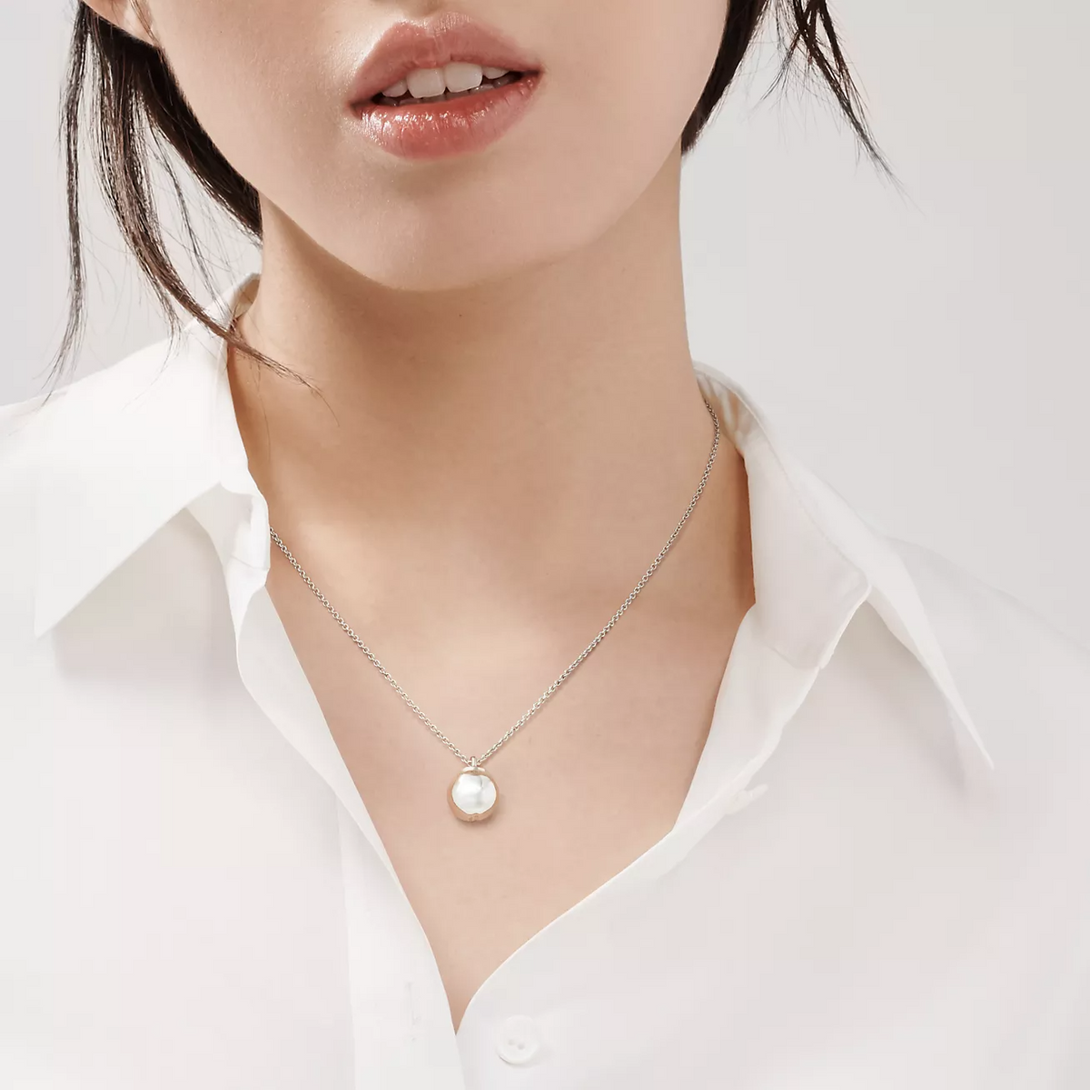 [Hyrra Jewelry]BALL PENDANT 12.75MM NECKLACE