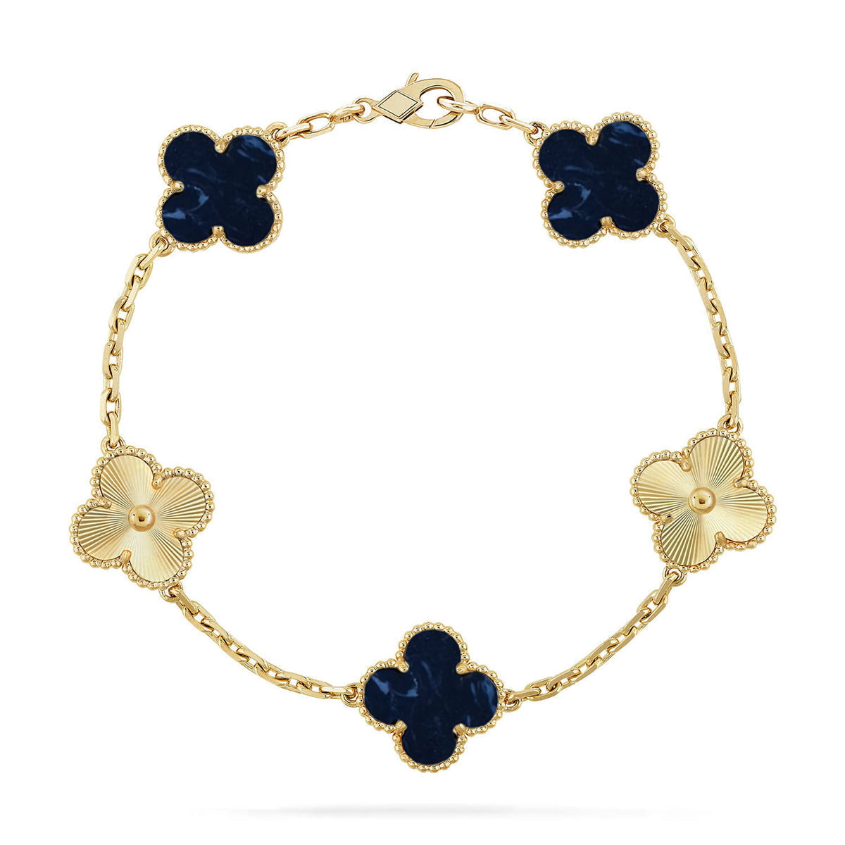 [⭐Hyrra Jewelry]CLOVER 5 MOTIF PIETERSITE BRACELET COLLECTION